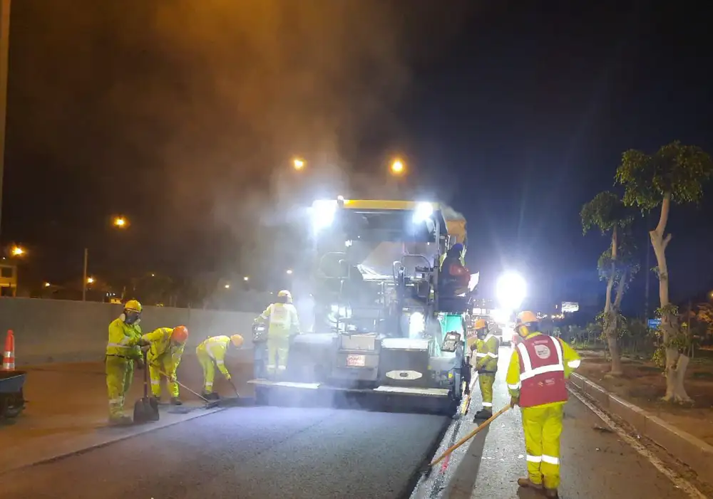 Recapeamento da Panamericana Sul com Mistura SMA, Lima, Peru
